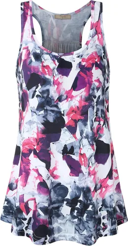 Vista 38 de Cestyle - Camiseta sin mangas para mujer, cuello redondo, corte holgado, para entrenamiento