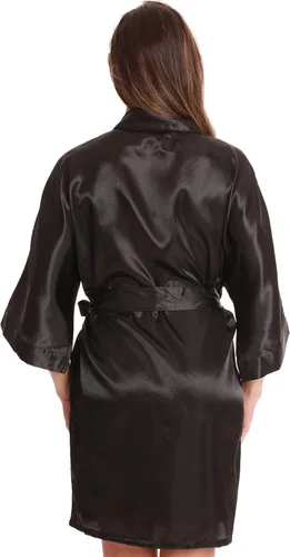 Vista 3 de Just Love Satin Robe for Women Kimono Robes