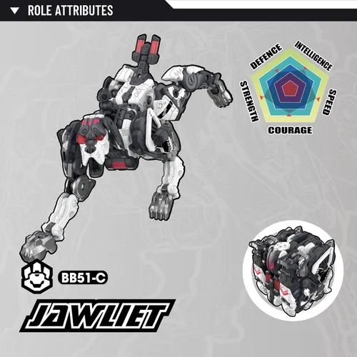 Vista 7 de 52TOYS Beastbox BB-51C Jawliet - Figura de acción de juguete de deformación, juguetes de conversión en mecha y cubo, regalo perfecto de fiesta