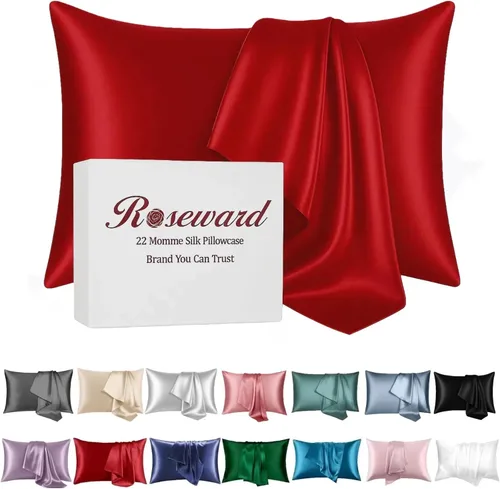 Vista 20 de Fundas de almohada de seda beige con cremallera, fabricadas en Estados Unidos, funda de almohada de seda real para piel propensa al acné