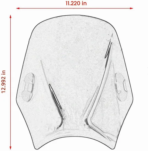 Vista 2 de Pantalla de parabrisas de motocicleta para Royal para Enfield para Bullet para Meteor para Classic 350 500 para Interceptor 650 para Continental