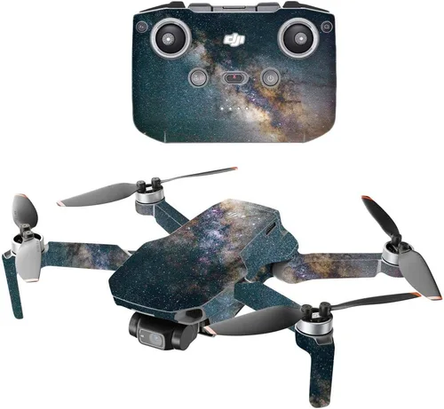 Vista 11 de MightySkins - Compatible con DJI Mini 2 Dron portátil - Andromeda Funda protectora de vinilo duradera y única Fácil de aplicar, quitar y cambiar