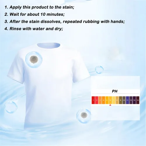 Vista 4 de VIED Enzimas activas de 9.10 oz para limpieza de ropa, enzimas activas removedor de manchas de lavandería (2 unidades)