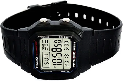Vista 3 de Casio W800HG Series Mens Digital Watch 100 Meter Water Resistance Multi Function Alarm 100 SEC Stopwatch Auto Calendar Countdown Timer LED