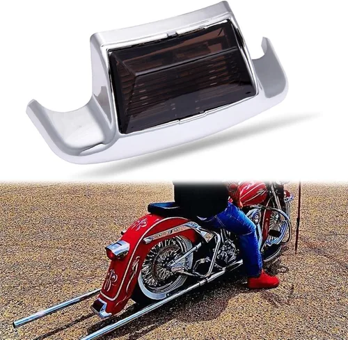 Vista 9 de Rich Choices Luces LED de guardabarros delantero ámbar y luces LED rojas de extremo de guardabarros trasero compatibles con Harley Road King Electra