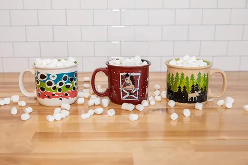 Vista 5 de Lazy One Tazas Novedosas, Taza de Regalo Divertida para Familia, Amigos o Compañeros de Trabajo en tu Oficina, Camping, Pesca, Bass