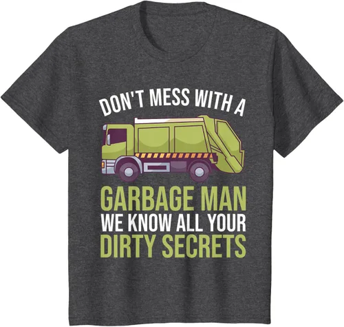 Vista 12 de Camiseta de camión de basura Don't Mess With A Basbage Man