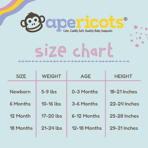 Vista 3 de Apericots Mameluco de manga corta para recién nacido, unisex, de algodón puro, suave, para bebé, talla 1 (0-18 meses)