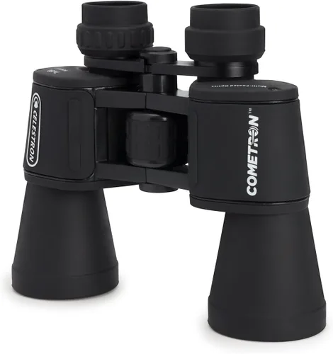 Vista 2 de Celestron - Binoculares de astronomía Cometron 7x50 - Nivel básico para observación de estrellas y observación de cometas - Objetivos grandes