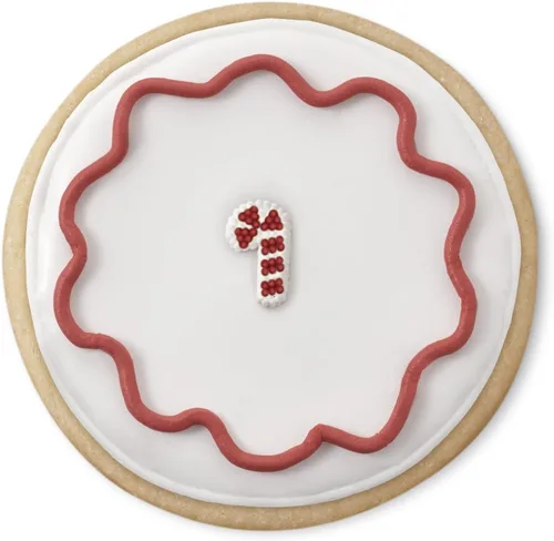 Vista 3 de Wilton - Decoraciones comestibles para cupcakes en forma de bastón de Navidad mini