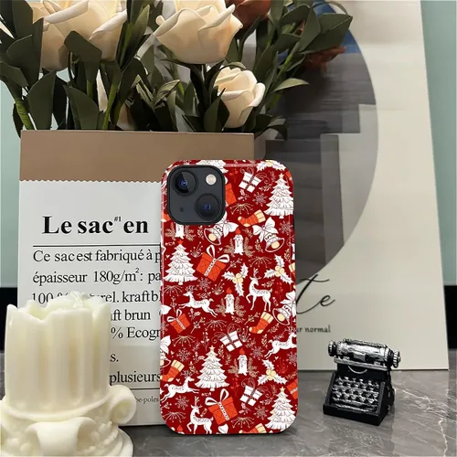 Vista 4 de Funda para iPhone 13 iPhone 14, a prueba de golpes, funda protectora híbrida de 2 capas, doble protección contra caídas, antiarañazos, diseño