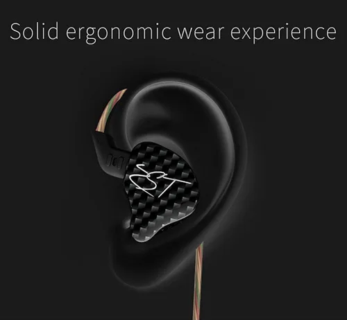 Vista 6 de KZ ZST Armature - Auriculares híbridos dinámicos de doble conductor, cable desmontable, monitores de audio intrauditivos, aislamiento de ruido