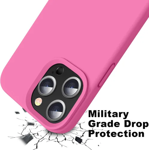 Vista 5 de Funda compatible con iPhone 13 Pro de 6.1 pulgadas, silicona líquida premium con [forro de microfibra suave antiarañazos] Funda protectora de goma