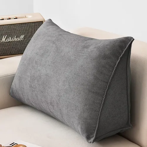 Vista 12 de Almohada de cabecera de cuña azul para lectura y reposo en cama, almohada triangular para respaldo de lectura, cojín de cuña para espalda, almohada