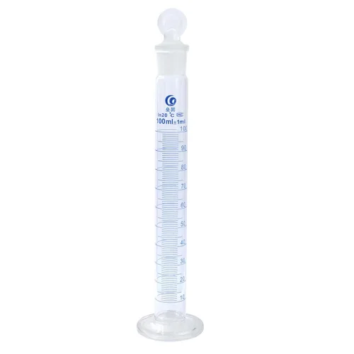 Vista 8 de PATIKIL Cilindro graduado de vidrio de borosilicato 3.3 de 0.3 fl oz con tapón, base hexagonal de alta transparencia, cilindro de medición