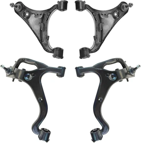 Vista 18 de TRQ Brazo de control superior e inferior del lado del conductor y del pasajero con juego de rótulas compatible con Chevrolet GMC 89-02