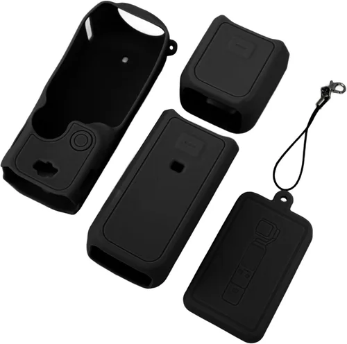 Vista 5 de Yunseity Funda de silicona para cámara deportiva, 3 fundas protectoras, funda suave y flexible para cámara OSMO 3, accesorio protector completo