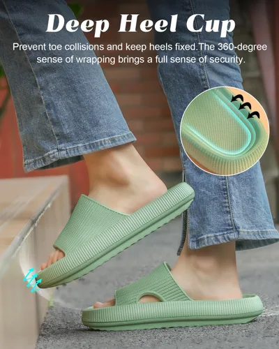 Vista 3 de Sandalias Cloud para mujeres y hombres, pantuflas de casa para mujeres y hombres, pantuflas de casa para hombre