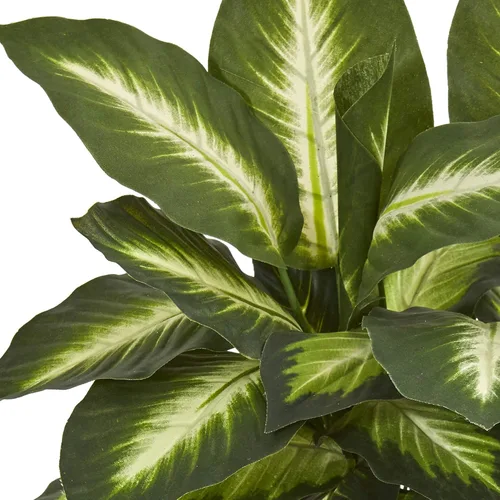 Vista 2 de Nearly Natural Planta de Dieffenbachia artificial de 18 in en maceta