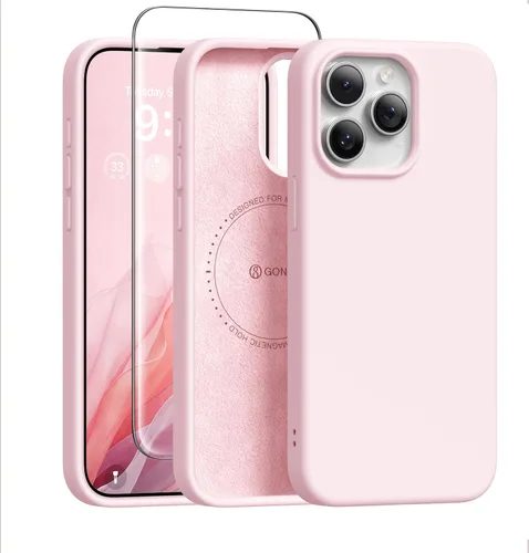 Vista 48 de GONEZ Funda magnética para iPhone 12 Case / 12 Pro Case, compatible con MagSafe, [protector de pantalla + protector de lente de cámara], funda