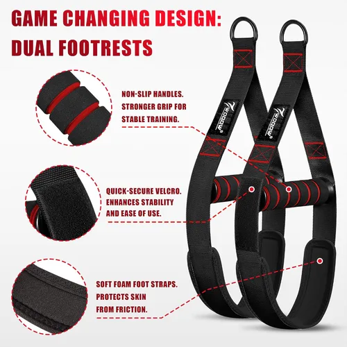 Vista 5 de Pull Up Assistance Bands, Heavy Duty Resistance Bands with Handles, Exercise Band with Door Anchor, Adjustable Workout Band Set for Pull Up Bar
