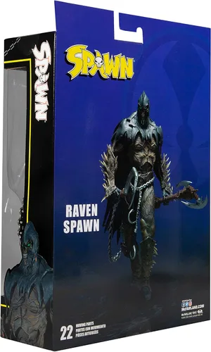 Vista 10 de McFarlane Toys Raven Spawn - Figura de acción de 7 pulgadas con accesorios