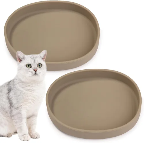 Vista 20 de BNOSDM Plato de Comida de Silicona para Perros, Cuenco Poco Profundo para Perros, Plato Plano para Gatos, 1 Paquete, Platos Pequeños para Cachorros