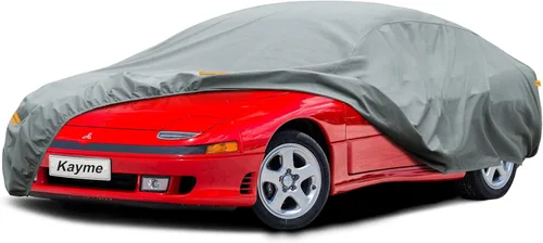 Vista 240 de Kayme Funda de Coche de Servicio Pesado Impermeable para Todo Tipo de Clima, Ajuste Personalizado para Tesla Model S, Cubierta Exterior Completa