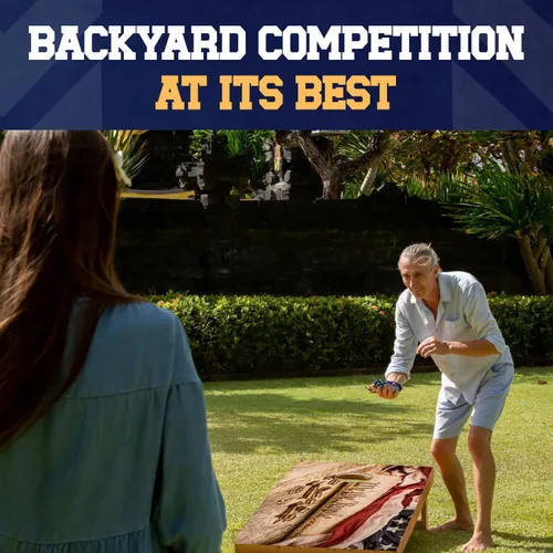 Vista 6 de Cornhole365 Stick & Slide - Juego de 4 bolsas de Cornhole profesionales Negro