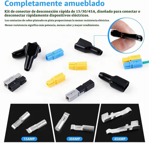 Vista 7 de Knoweasy Engarzadora Powerpole, herramienta de crimpado de amplificador para conectores de 15, 30 y 45 amperios, herramienta de crimpado Powerpole