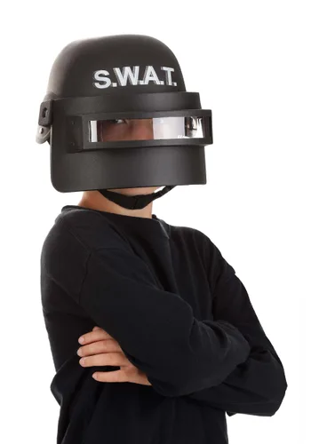 Vista 3 de Casco con Visor de Disfraz SWAT para Niños Multicolor