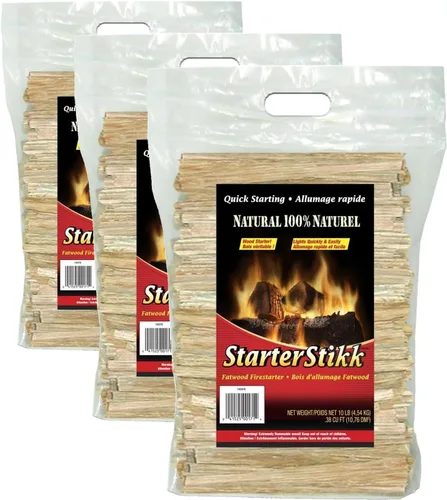 Vista 4 de Pine Mountain StarterStikk - 1.5 libras de ocote para encender fuego