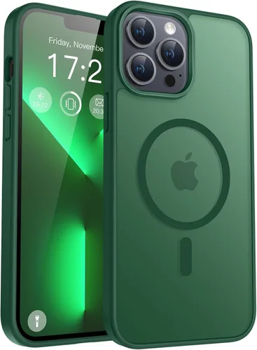 Vista 18 de Funda para teléfono Google Pixel 9 Pro XL, Compatible con Magnético, Protección contra Caídas de Grado Militar Translúcida Mate Resistente a Golpes