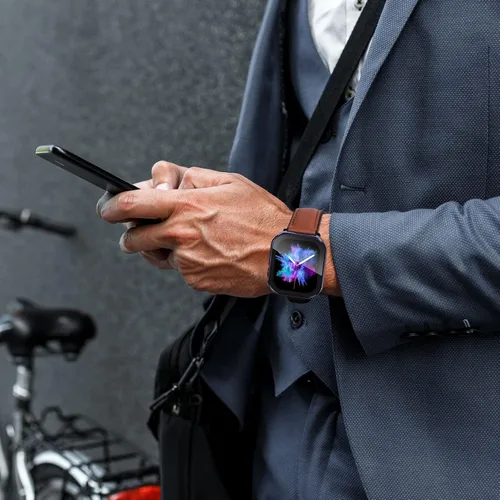 Vista 9 de Wingle Paquete de 4 fundas compatibles con Apple Watch de 1.614 in Series 8 7, funda impermeable de borde recto, cubierta protectora completa