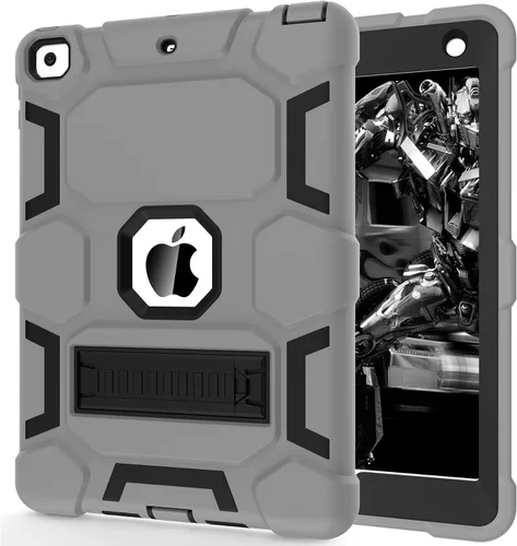 Vista 17 de CCMAO Funda para iPad de 6ª/5ª generación (9.7 pulgadas, 2018/2017), iPad Air de 2ª generación (2014) con soporte, funda protectora híbrida a prueba