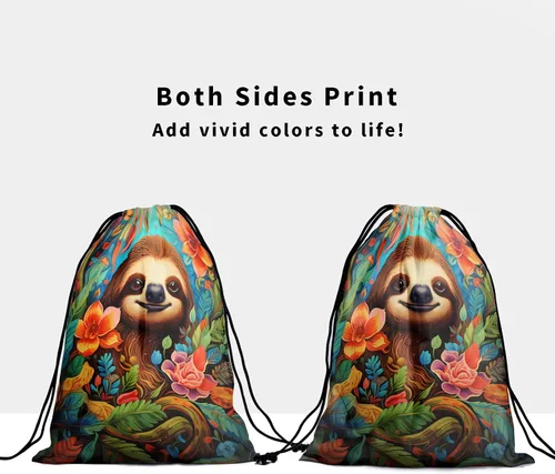 Vista 87 de Bolsa de agarre de gimnasia de piel de animal, bolsa de gimnasia con cordón ajustable, bolsa de cuerda para fauna silvestre, Mariposas Galaxy