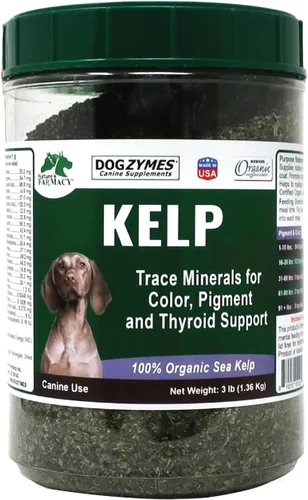 Vista 4 de Dogzymes Kelp noruego orgánico mejorado con ajo (12 onzas)