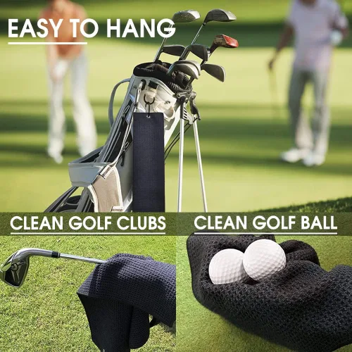 Vista 4 de TOUNER That's What I Do I Play Golf and I Know Things - Toallas de golf bordadas, divertida bolsa de golf, regalos para hombres, mujeres, golfistas