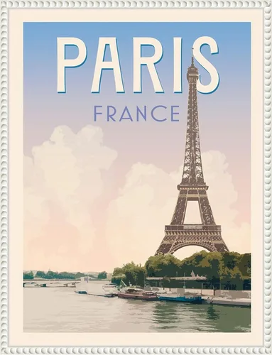 Vista 13 de Amanti Art Framed Canvas Wall Art 24x18 Retro Style Travel Poster III by Victoria Barnes, Framed Wall Art Canvas, Cityscapes Artwork, Traditional