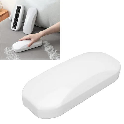 Vista 5 de Cepillo barredora de migas de mesa, colector de residuos de cabello suave para el hogar, barredora de migas de mano reutilizable, colector