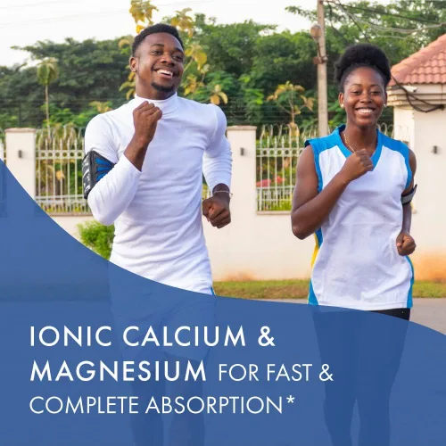 Vista 4 de Pure Essence - Calcio iónico Fizz Plus - Relación perfecta de calcio/magnesio con huesos fuertes de vitamina A, B, C, D y potasio, naranja vainilla