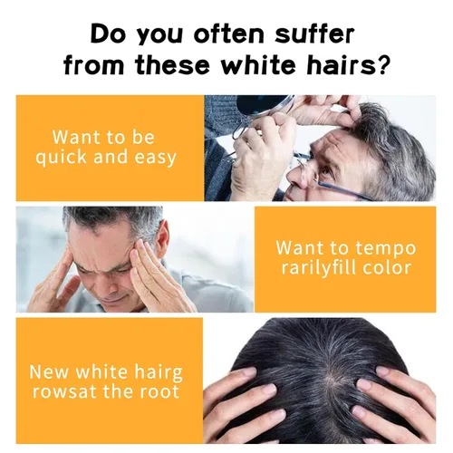 Vista 3 de Cepillo de tinte para el cabello, barra de color de cabello, peine portátil de tinte para el cabello para cobertura de cabello gris, impermeable y a