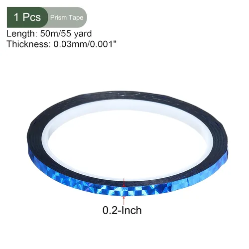 Vista 2 de YOKIVE Cinta de prisma, cintas decorativas holográficas reflectantes autoadhesivas, ideal para proyectos de manualidades, arte de bricolaje, hogar