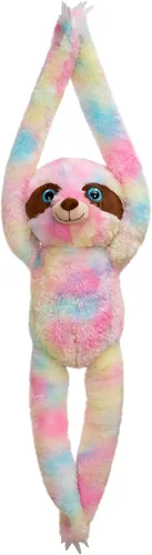 Vista 8 de Animal de Mono Colgante de Peluche Animal de Mono de Brazo Largo de Peluche Suave para Niños Nietos Amigos Familia Gris 43 cm