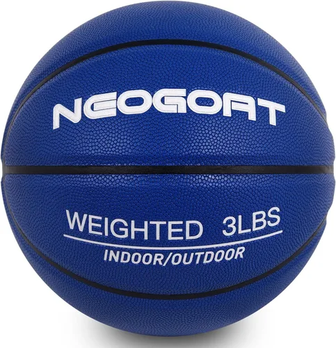 Vista 10 de 3LBS/2.2LBS 29.5"/28.5" Weighted Heavy Basketball Training Equipment for in& Outdoor Improving Handling Dribbling, Passing&Rebounding Skills