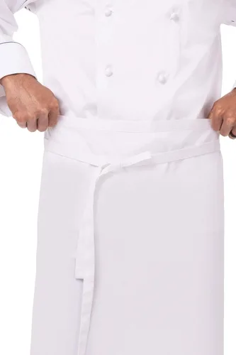 Vista 4 de Chef Works - Delantal de chef cónico, Delantal cónico, talla única , Blanco