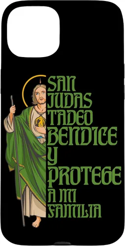 Vista 9 de Saint Jude Thaddeus. Bless and Protect My Family Case for iPhone 17
