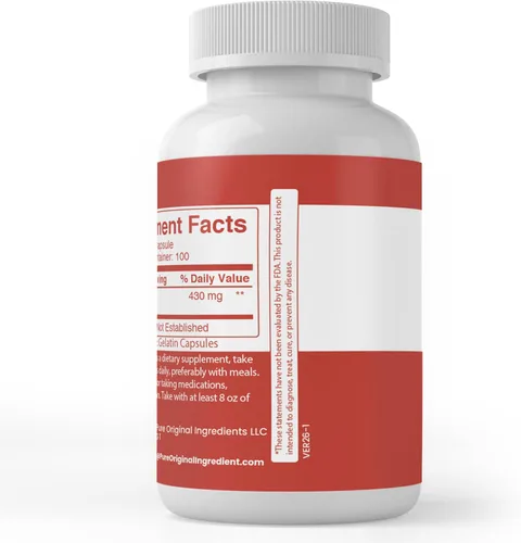 Vista 3 de Pure Original Ingredients Agaricus, (100 cápsulas) siempre puro, sin aditivos ni rellenos, verificado por laboratorio