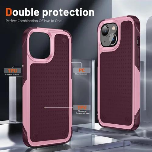 Vista 373 de Jeylly Funda para iPhone SE/Funda para iPhone 5S, Exterior de Plástico Duro que Absorbe Golpes + Interior de Silicona de Goma Defensor contra