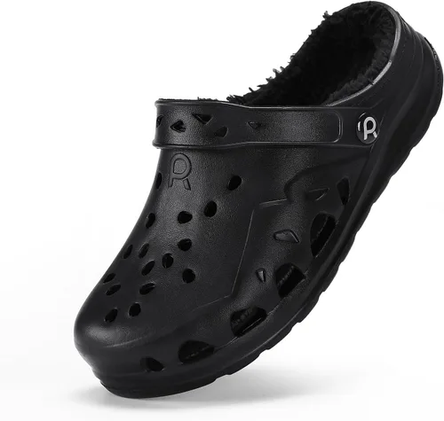 Vista 13 de HEVA Zuecos de jardín para mujer adulta, pantuflas clásicas sin cordones, sandalias deportivas de secado rápido